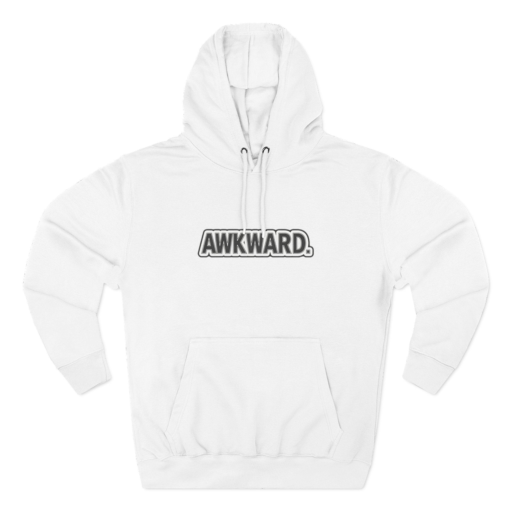 AWKWARD. Fleece Hoodie — Injured Dog Wheelchair 3D Streetwear