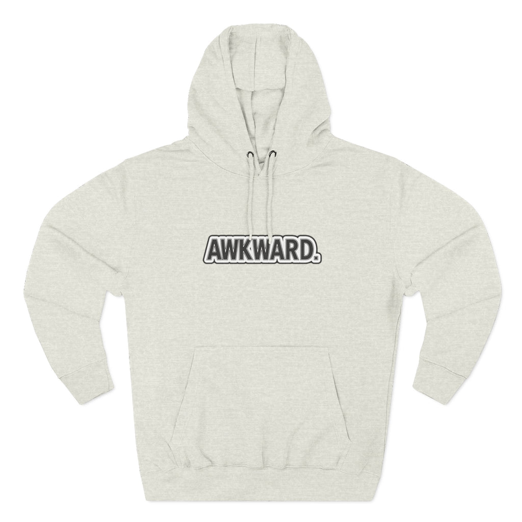 AWKWARD. Fleece Hoodie — Injured Dog Wheelchair 3D Streetwear