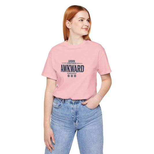 Awkward Graphic Tee — 'Urban Street Union' Retro Collegiate Shirt