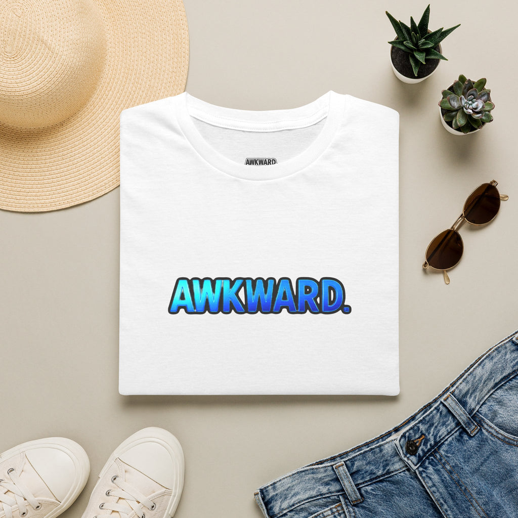 AWKWARD Tee — 3D Injured Red Dog in Wheelchair, Dark Humor Streetwear