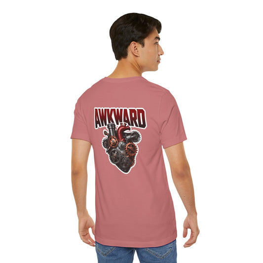 Steampunk 3D Mechanical Heart Tee — AWKWARD Back Graphic
