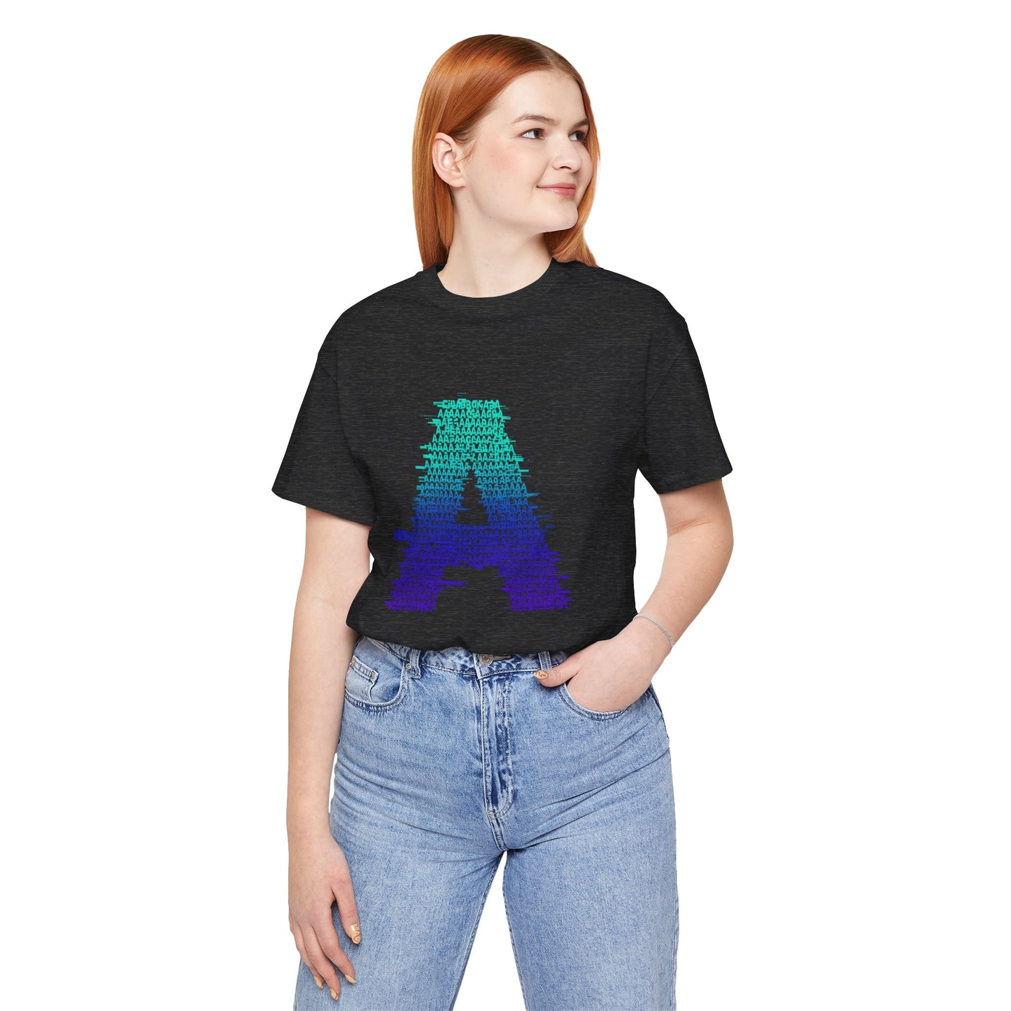 3D Glitch 'A' Tee — Premium Glitch-Art T-Shirt
