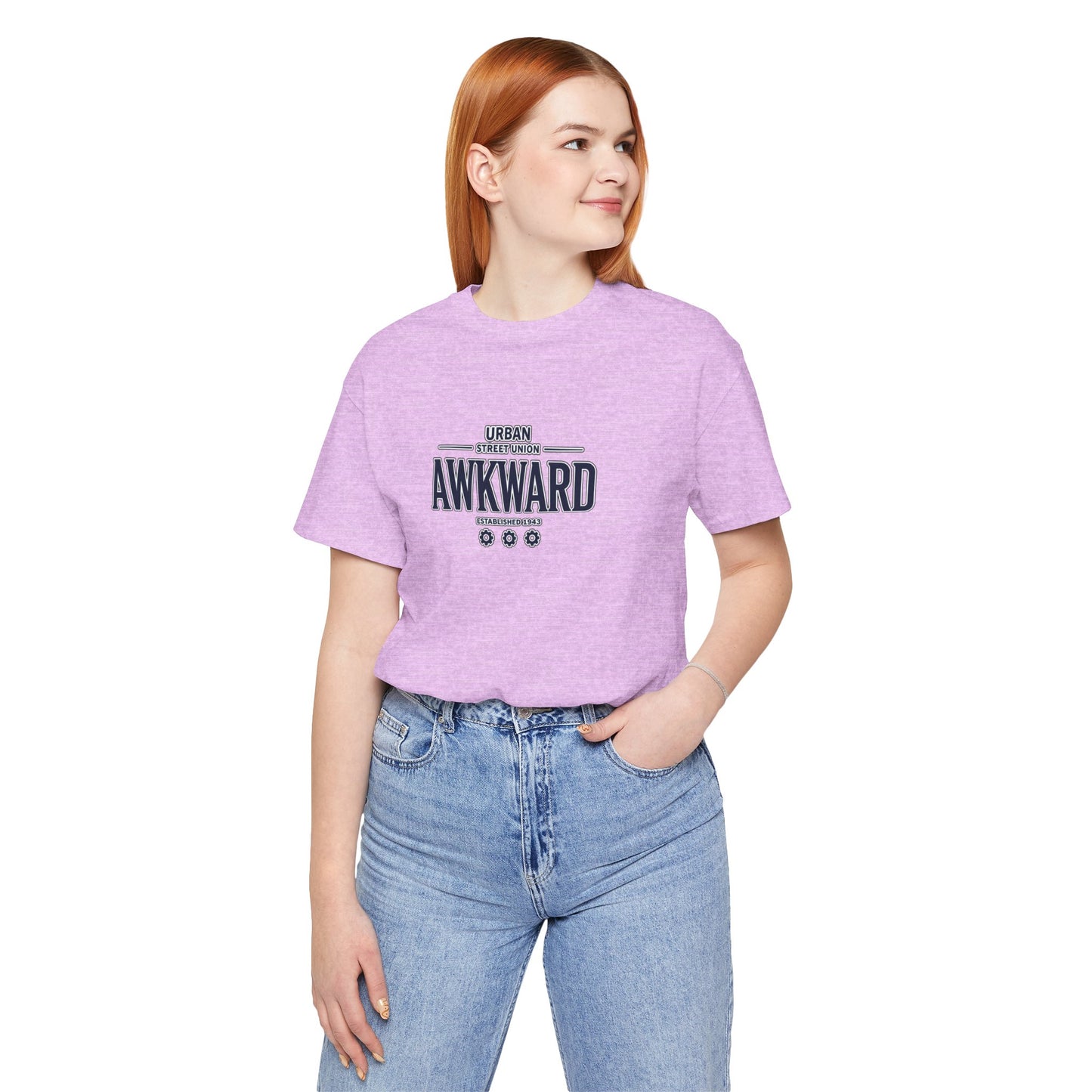Awkward Graphic Tee — 'Urban Street Union' Retro Collegiate Shirt