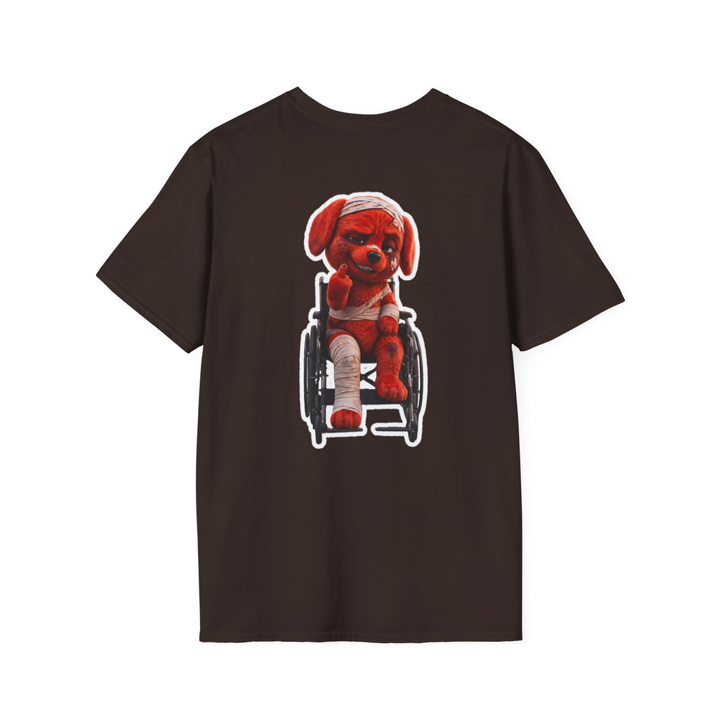 AWKWARD. Tee — Edgy Bandaged Dog Wheelchair Graphic Streetwear Shirt