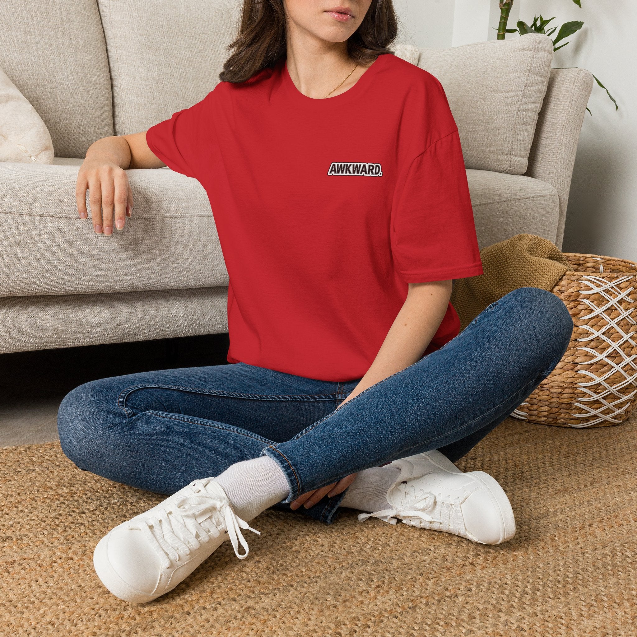 AWKWARD. T-Shirt — 3D Quirky Robot “Your Last Loyal Friend” Back Graphic