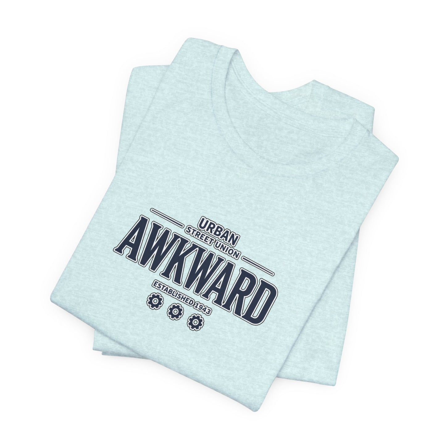 Awkward Graphic Tee — 'Urban Street Union' Retro Collegiate Shirt
