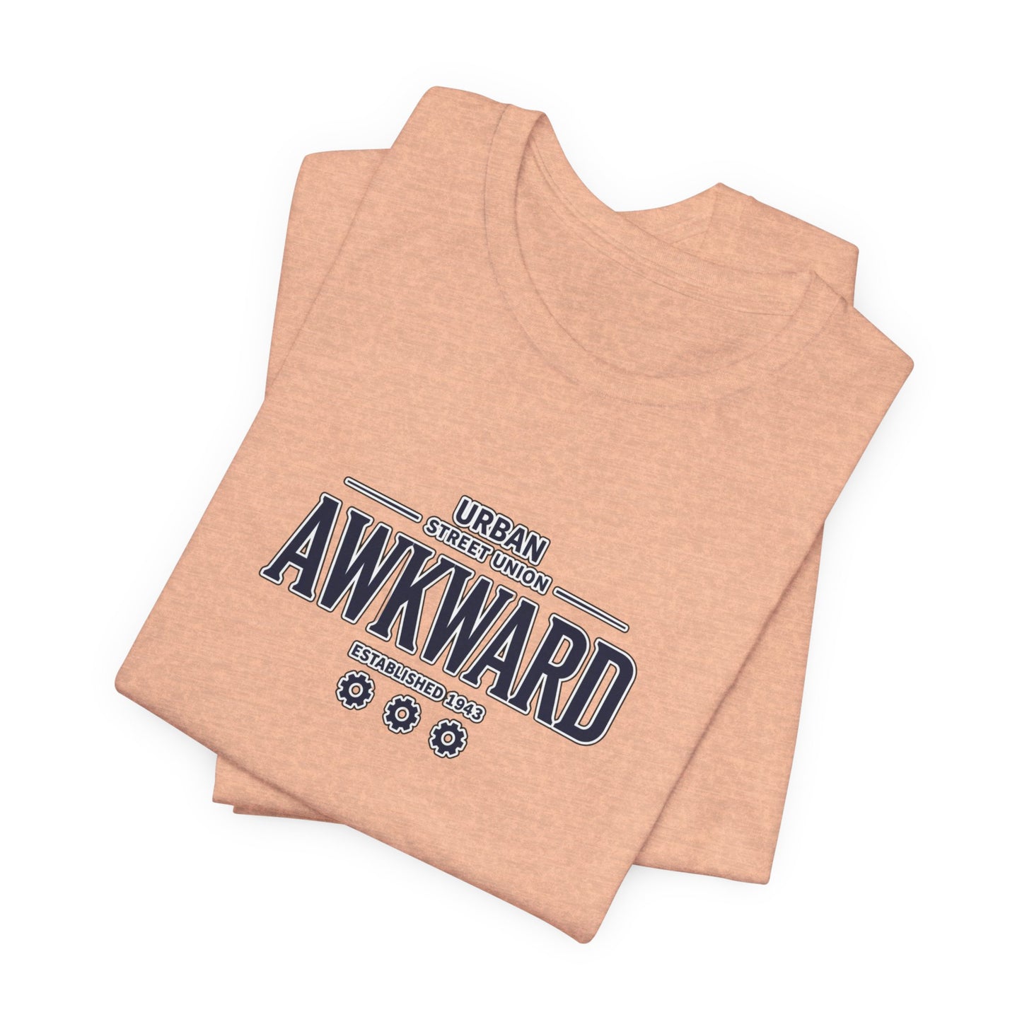 Awkward Graphic Tee — 'Urban Street Union' Retro Collegiate Shirt