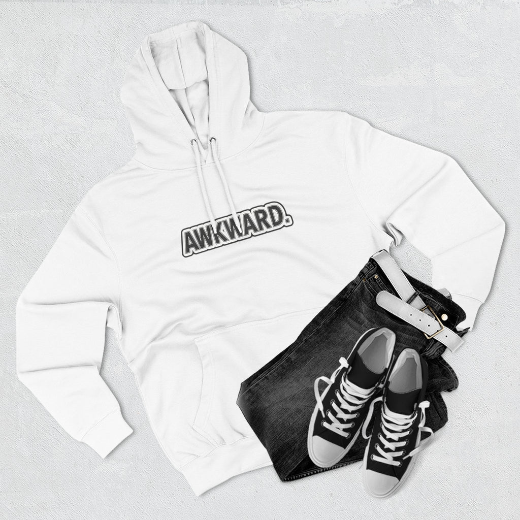 AWKWARD. Fleece Hoodie — Injured Dog Wheelchair 3D Streetwear
