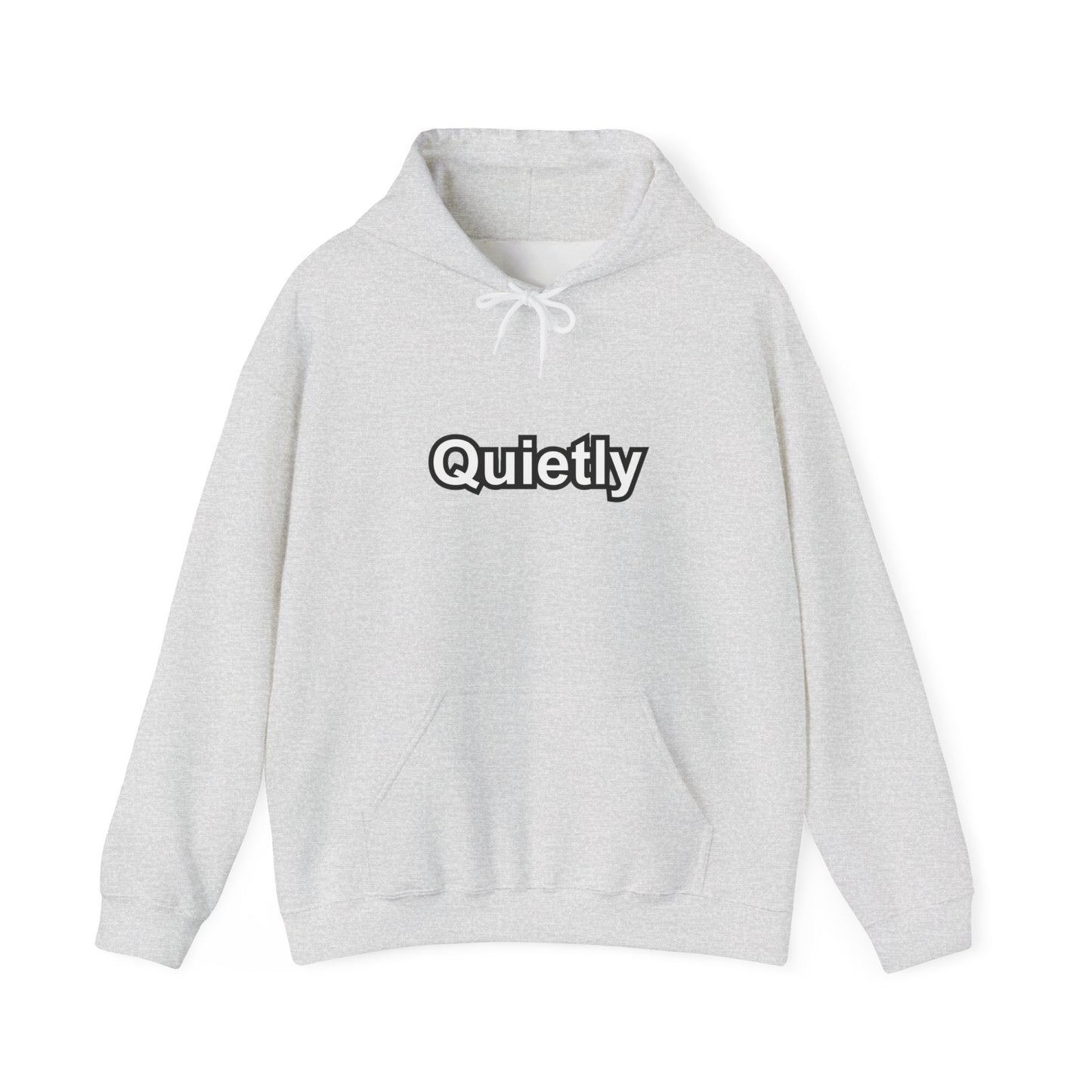 Quietly Overthinking Hoodie | Minimalist Abstract Streetwear | Gildan Heavy Blend
