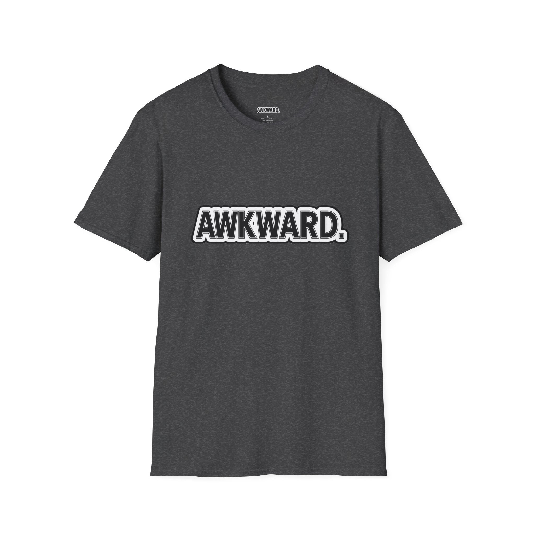 AWKWARD. Tee — Edgy Bandaged Dog Wheelchair Graphic Streetwear Shirt