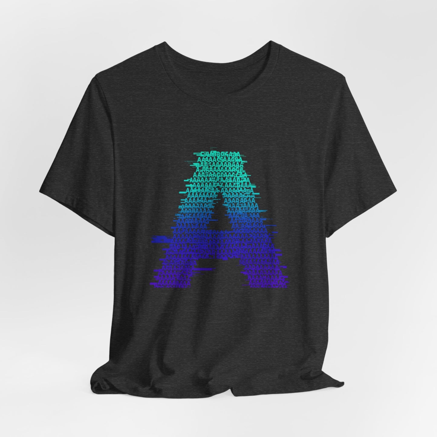 3D Glitch 'A' Tee — Premium Glitch-Art T-Shirt