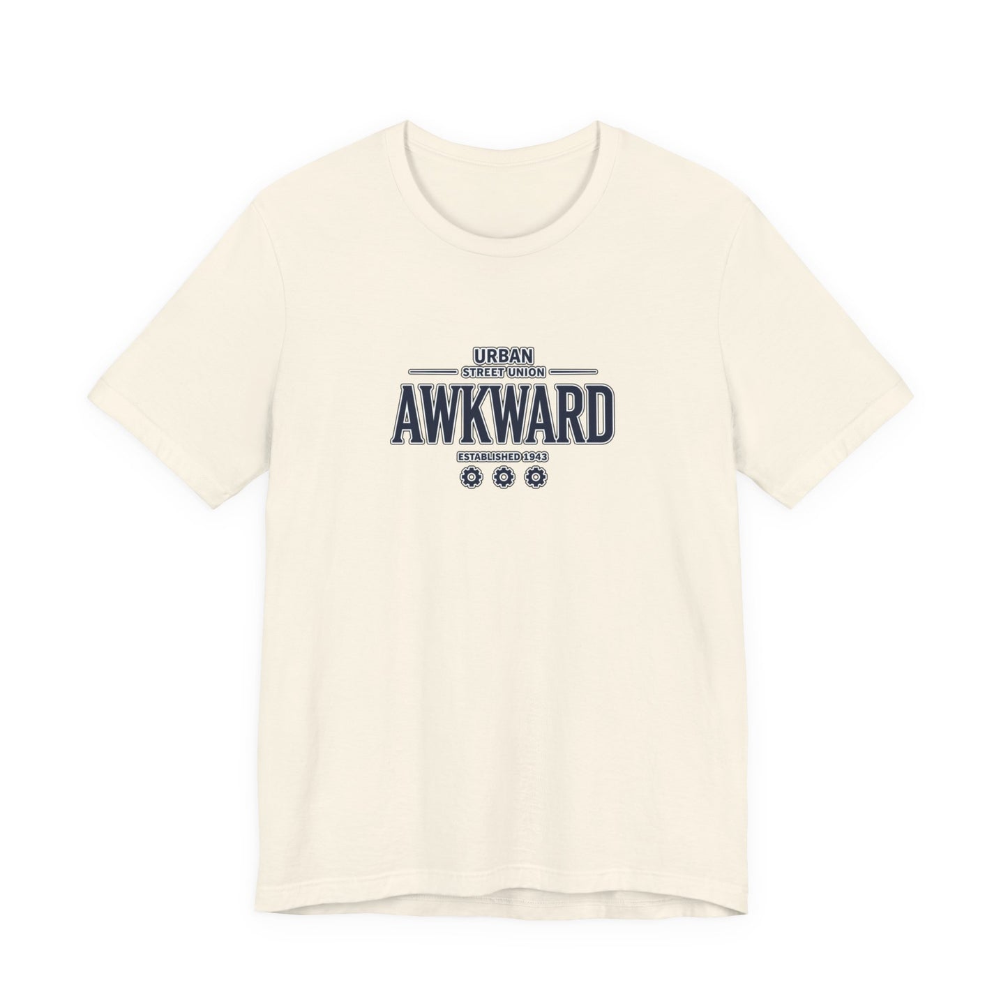 Awkward Graphic Tee — 'Urban Street Union' Retro Collegiate Shirt