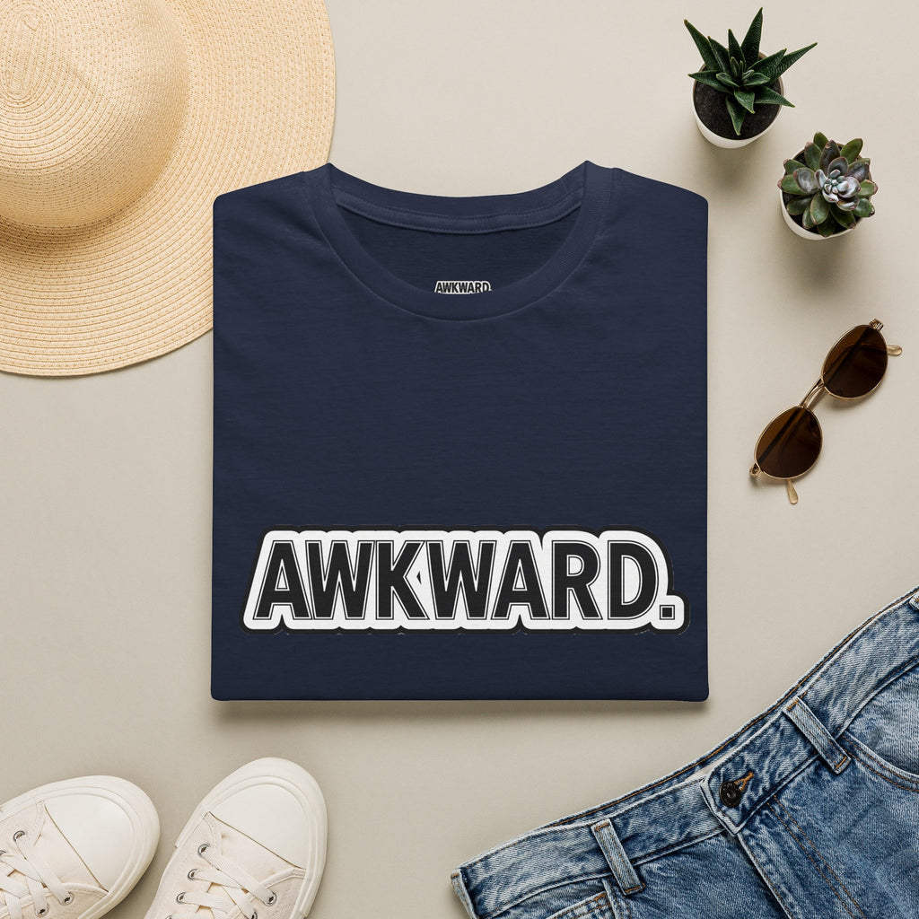 AWKWARD. Tee — Edgy Bandaged Dog Wheelchair Graphic Streetwear Shirt
