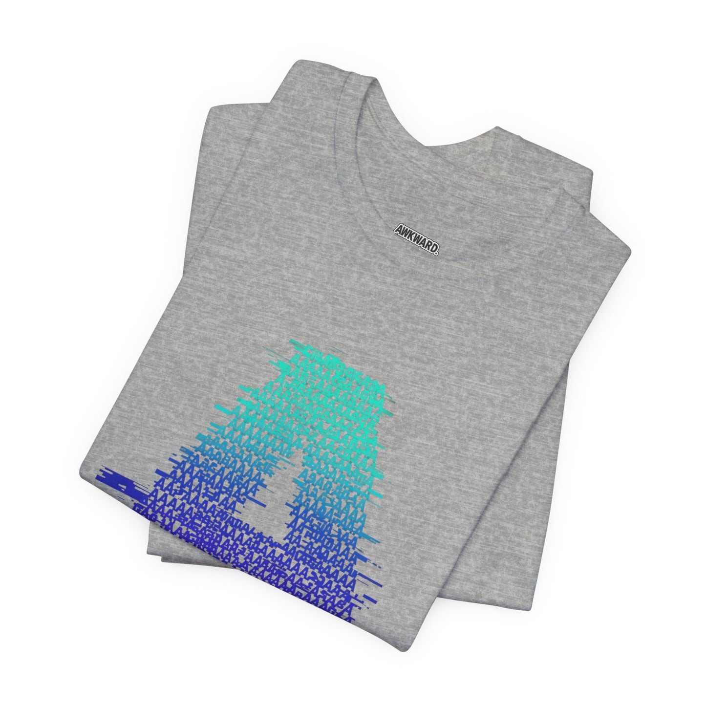 3D Glitch 'A' Tee — Premium Glitch-Art T-Shirt