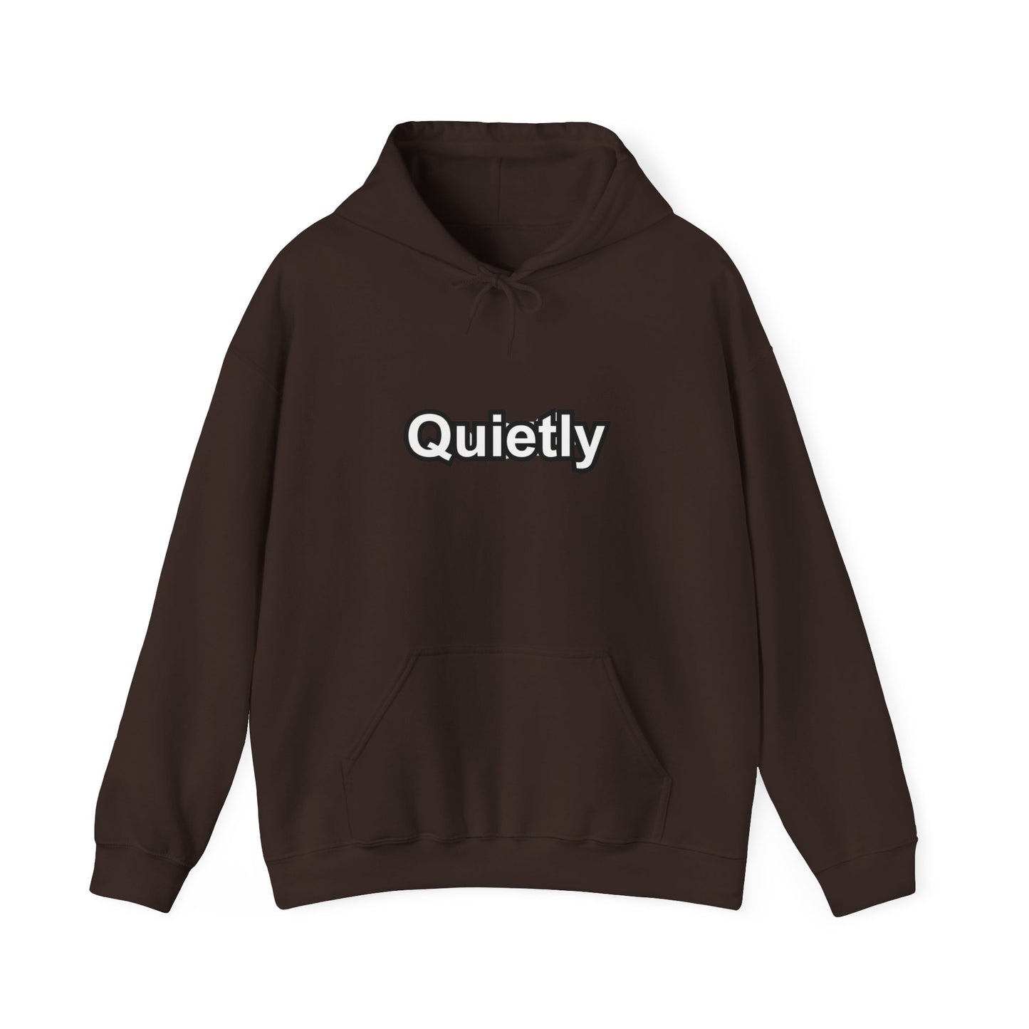 Quietly Overthinking Hoodie | Minimalist Abstract Streetwear | Gildan Heavy Blend