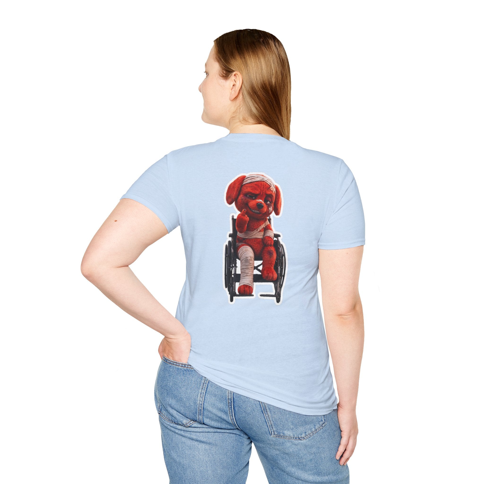 AWKWARD. Tee — Edgy Bandaged Dog Wheelchair Graphic Streetwear Shirt