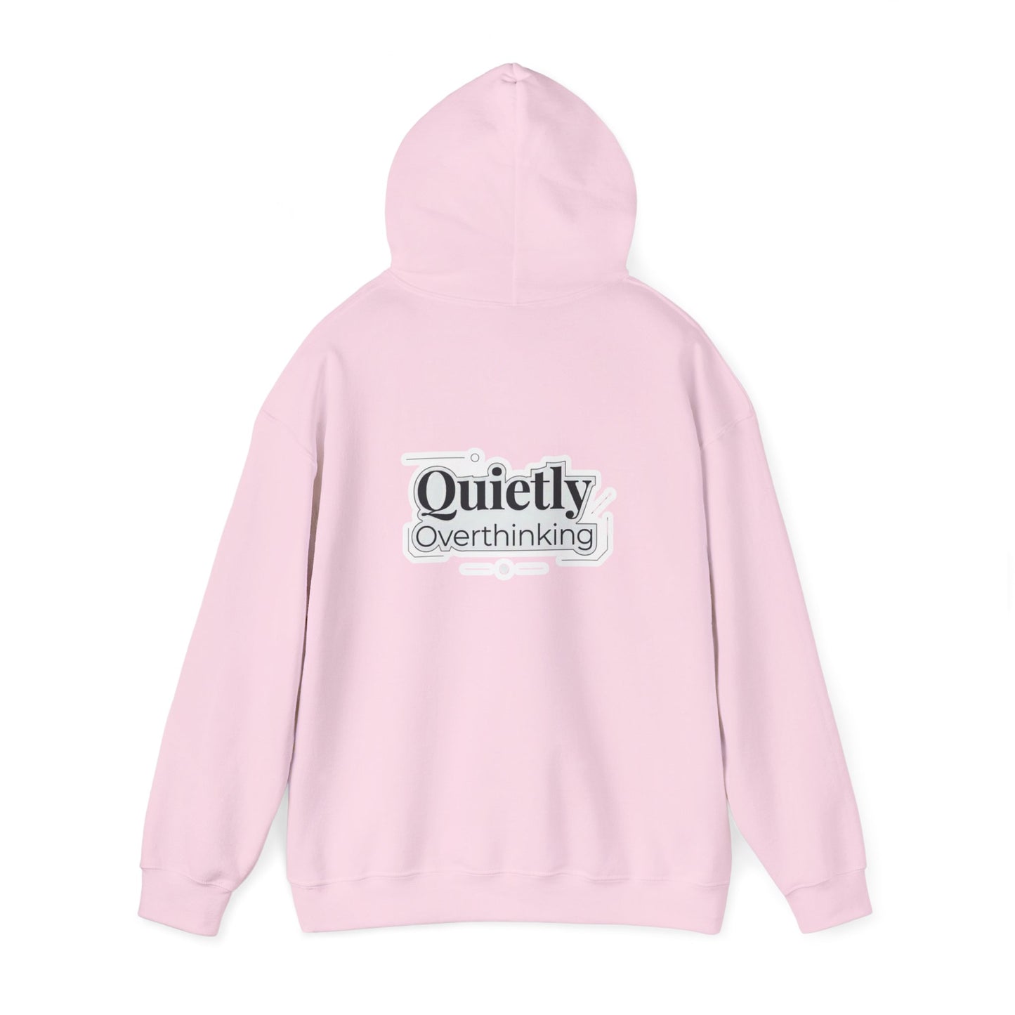 Quietly Overthinking Hoodie | Minimalist Abstract Streetwear | Gildan Heavy Blend