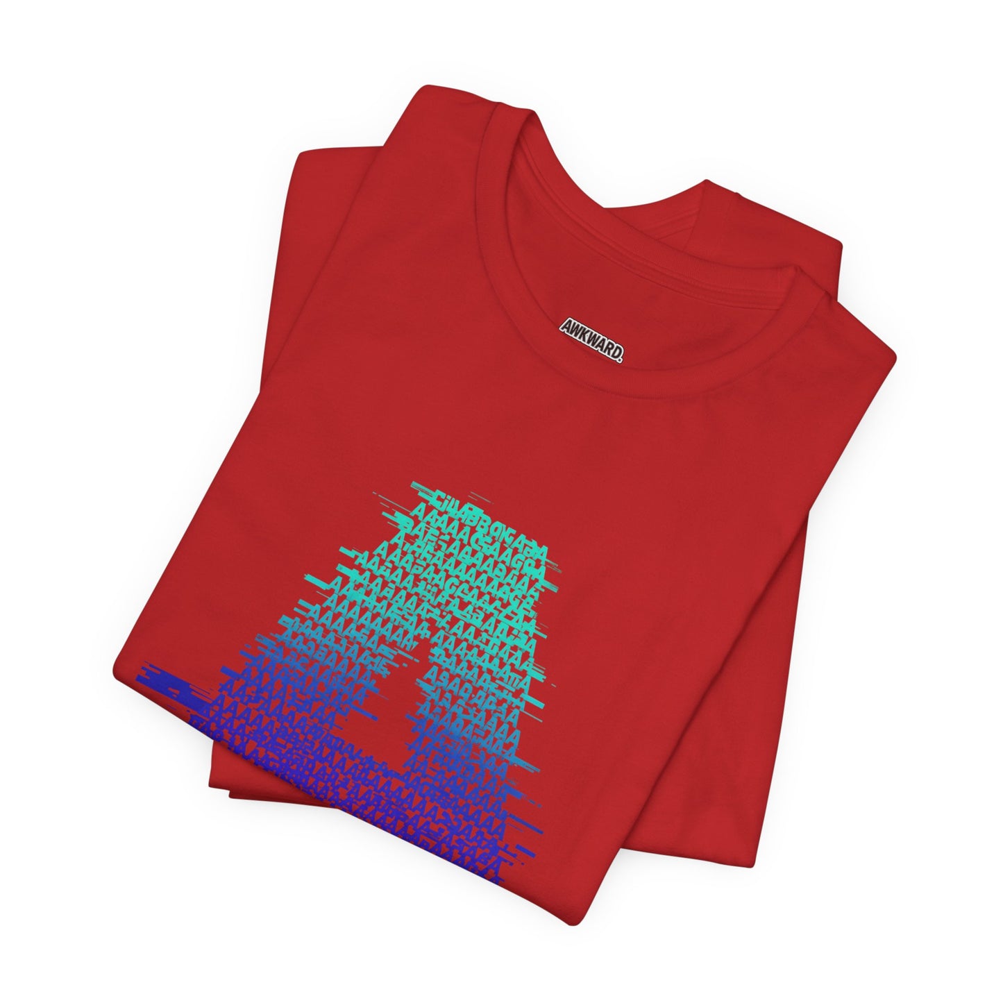 3D Glitch 'A' Tee — Premium Glitch-Art T-Shirt