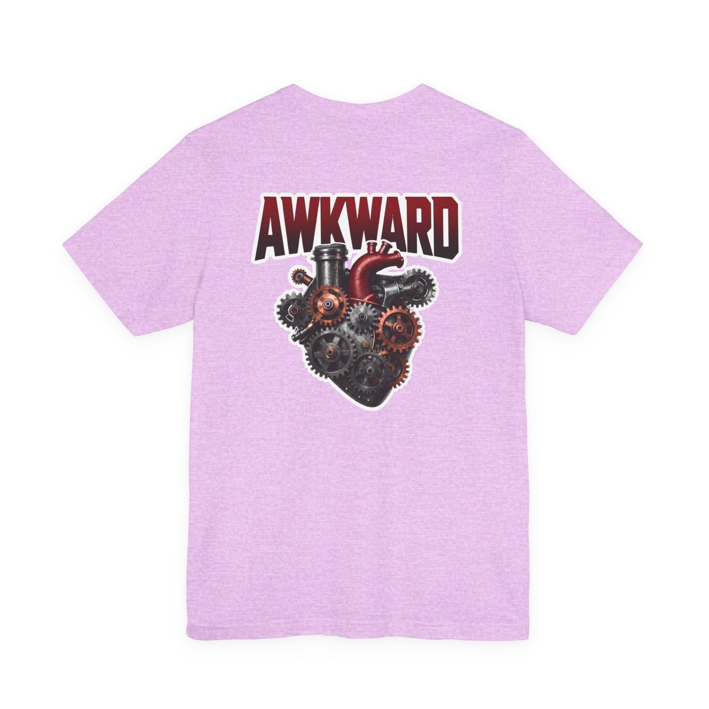 Steampunk 3D Mechanical Heart Tee — AWKWARD Back Graphic