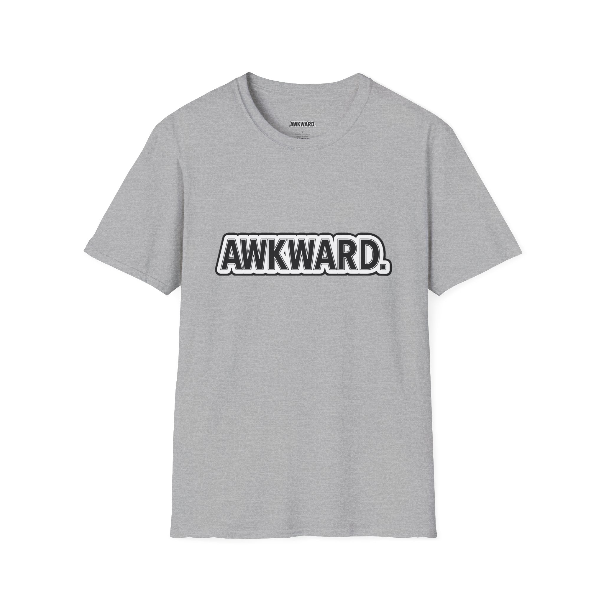 AWKWARD. T-Shirt — Cute Lonely Robot ‘Low Social Battery’ Introvert Tee
