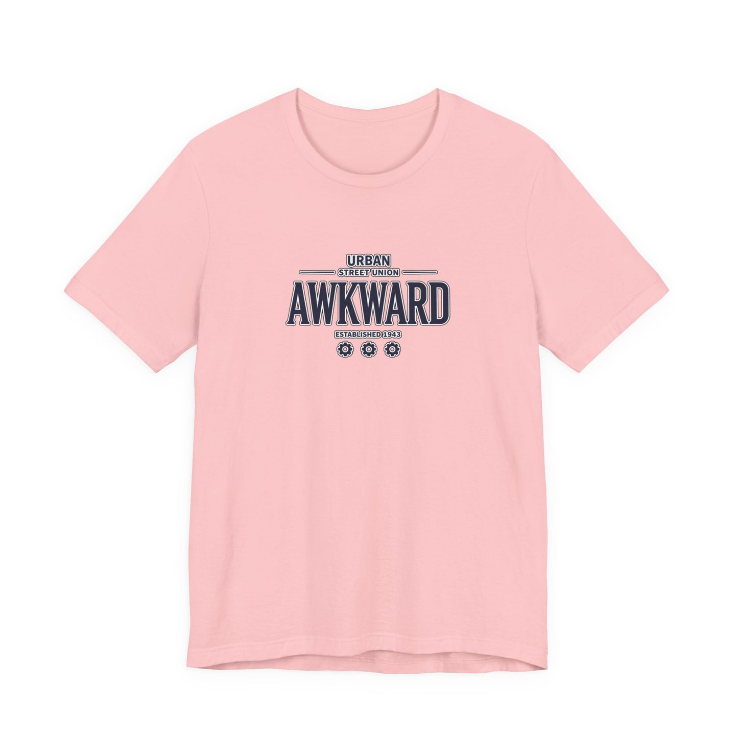 Awkward Graphic Tee — 'Urban Street Union' Retro Collegiate Shirt