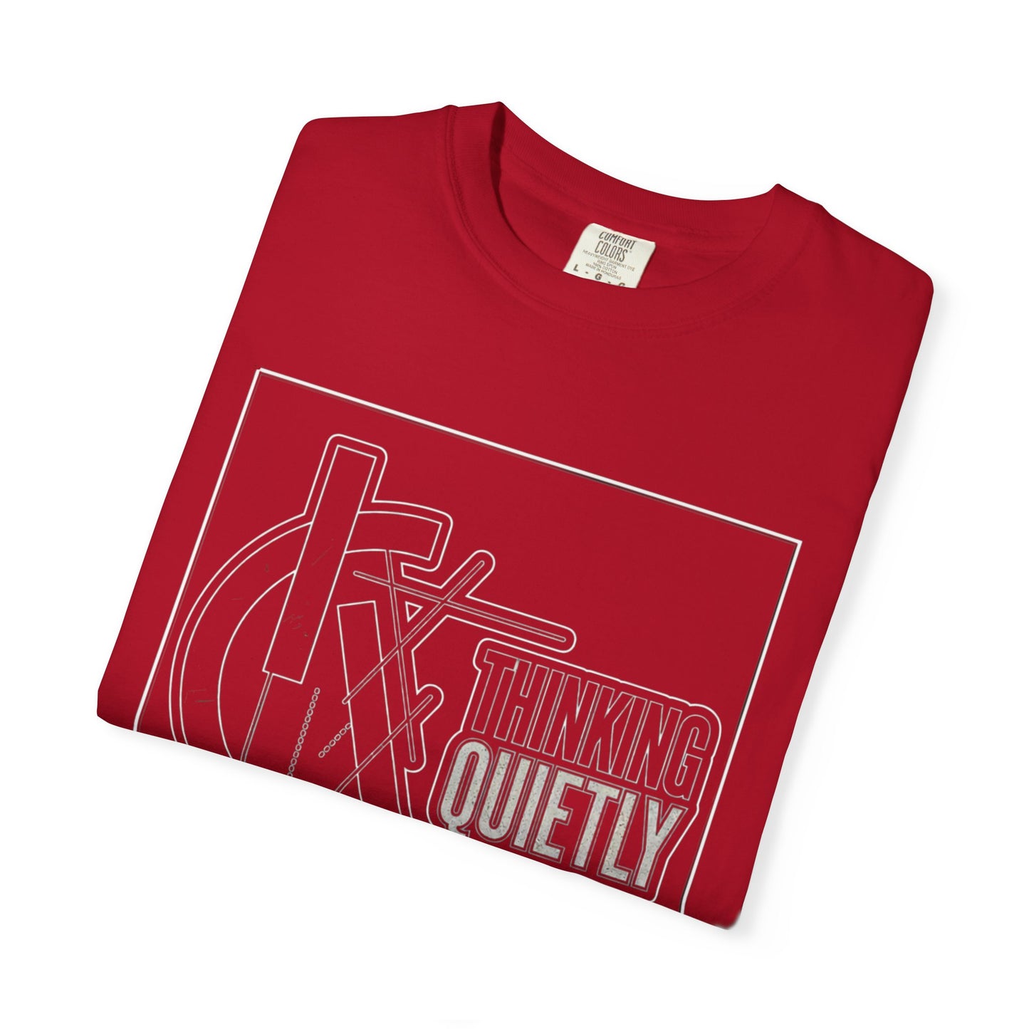 Thinking Quietly Graphic Tee | Abstract Minimalist Streetwear | Comfort Colors