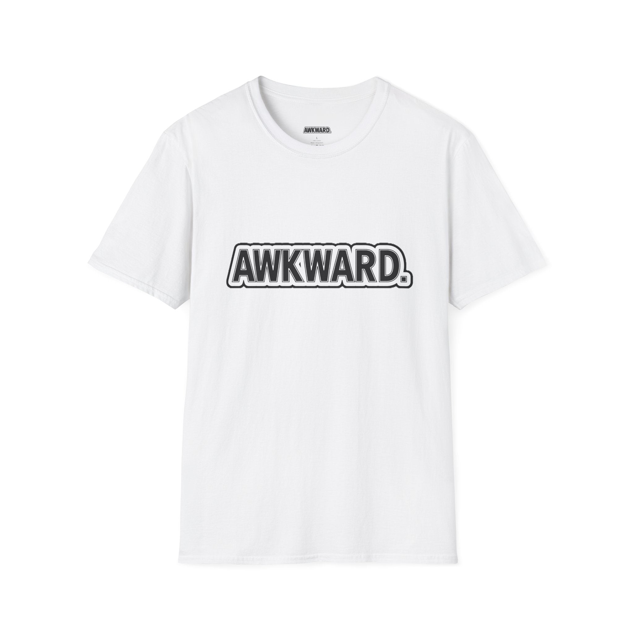 AWKWARD. Tee — Edgy Bandaged Dog Wheelchair Graphic Streetwear Shirt