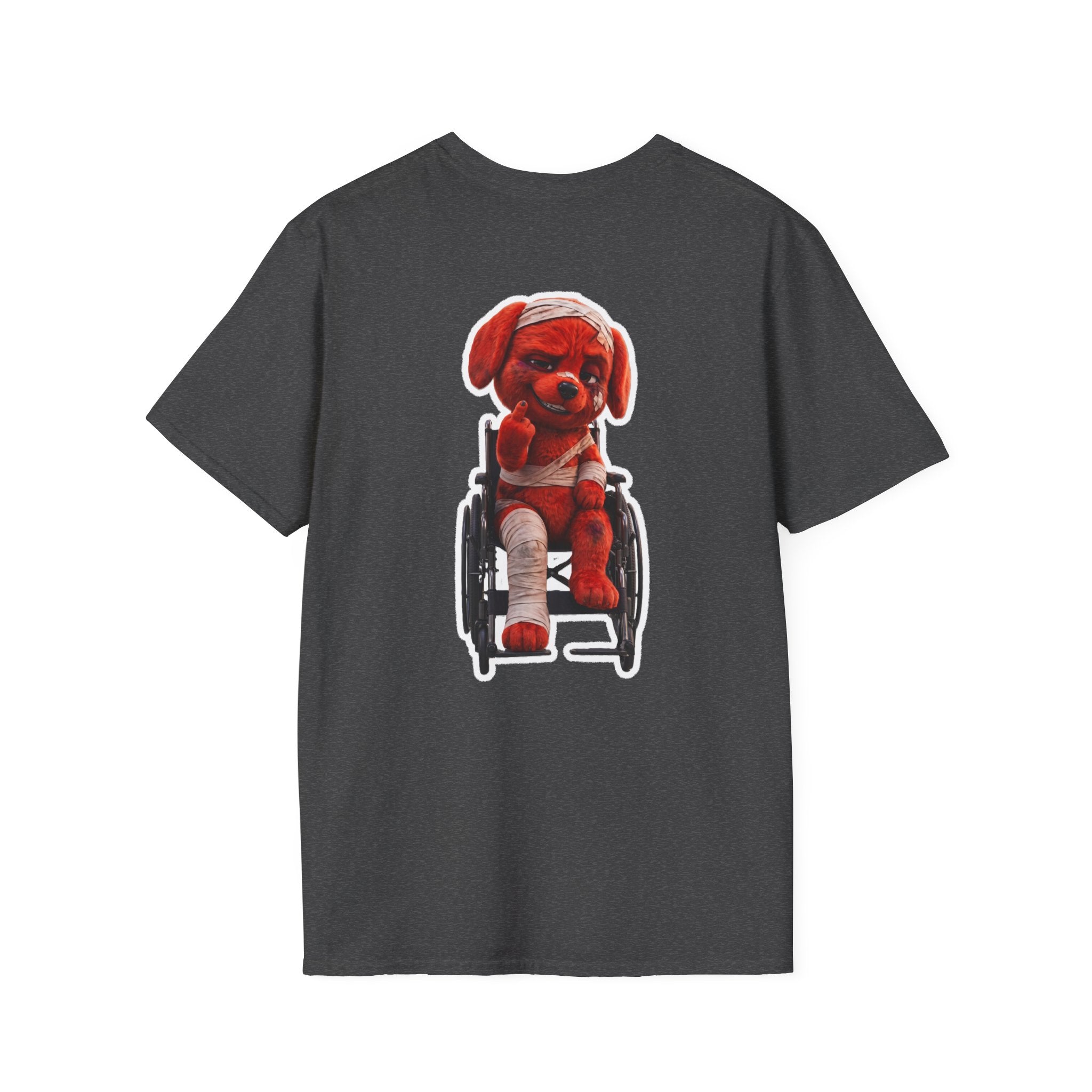 AWKWARD. Tee — Edgy Bandaged Dog Wheelchair Graphic Streetwear Shirt