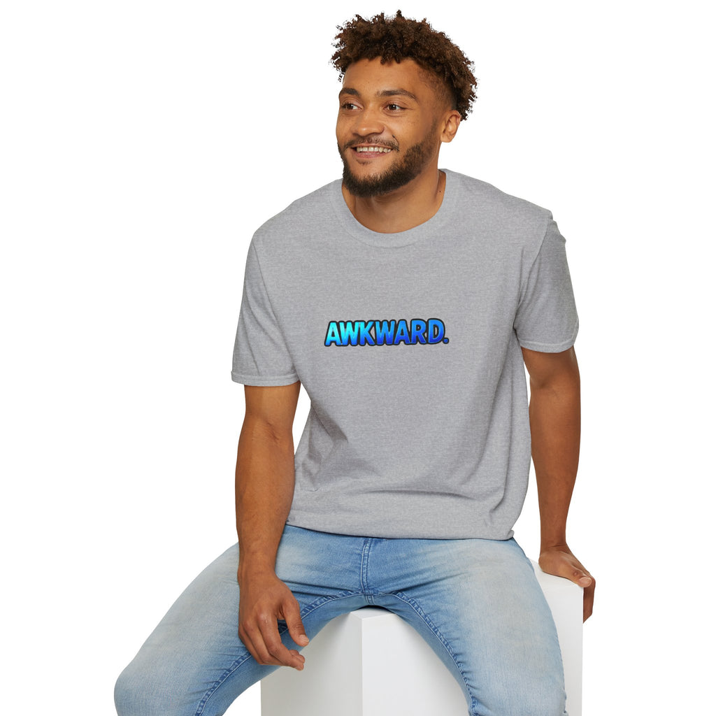 AWKWARD Tee — 3D Injured Red Dog in Wheelchair, Dark Humor Streetwear