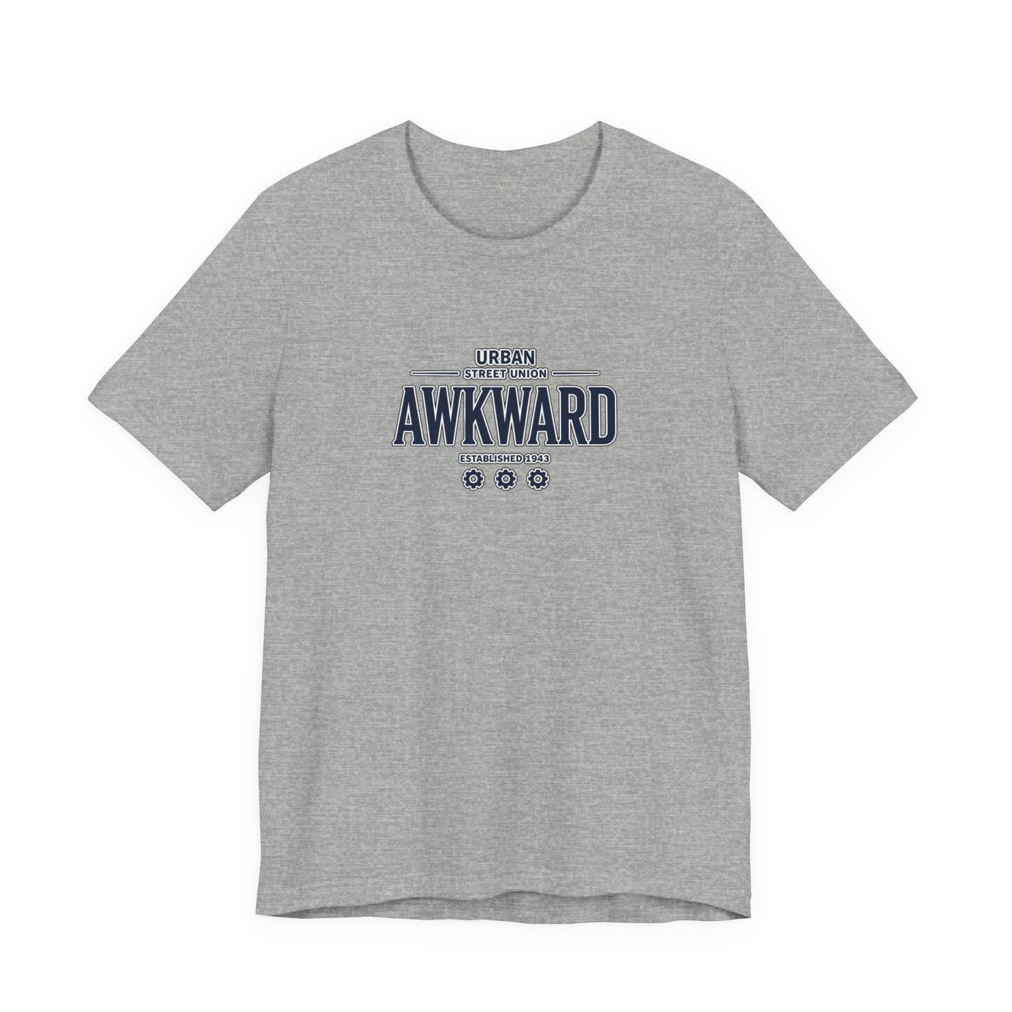 Awkward Graphic Tee — 'Urban Street Union' Retro Collegiate Shirt