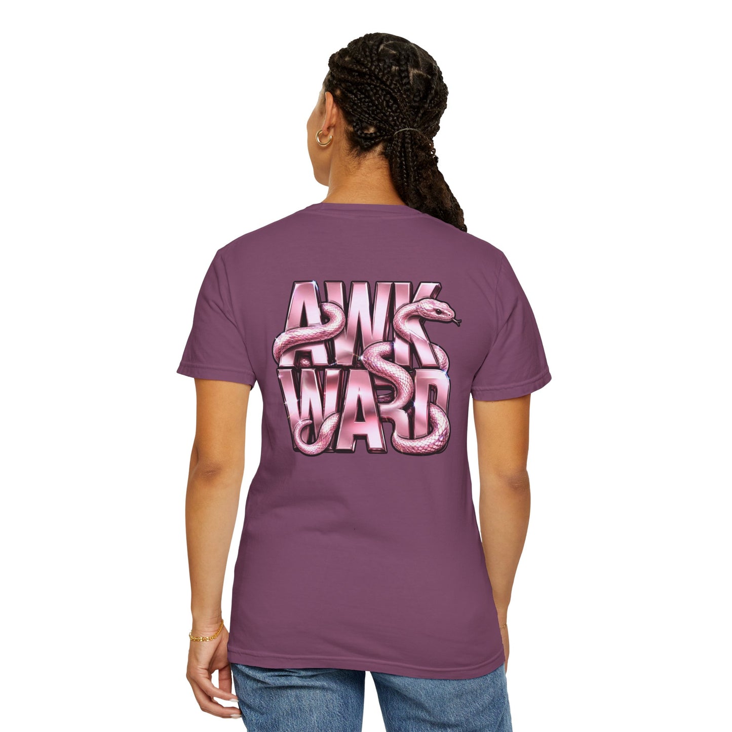 Ask A Ward T-Shirt — Pink Snake Graphic Tee