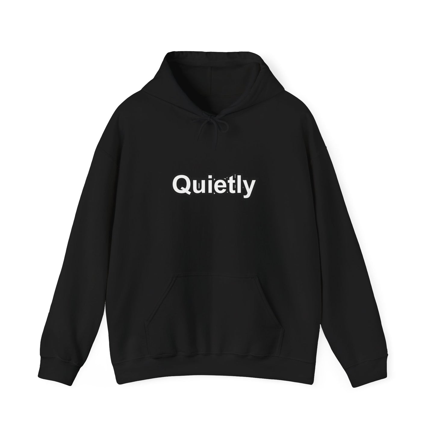 Quietly Overthinking Hoodie | Minimalist Abstract Streetwear | Gildan Heavy Blend