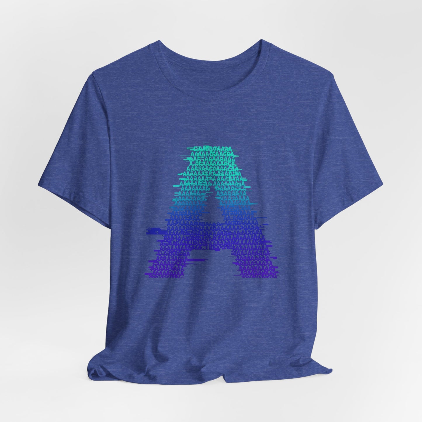 3D Glitch 'A' Tee — Premium Glitch-Art T-Shirt