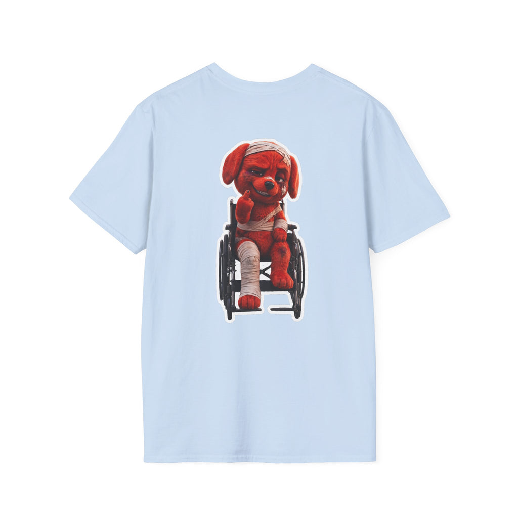 AWKWARD. Tee — Edgy Bandaged Dog Wheelchair Graphic Streetwear Shirt