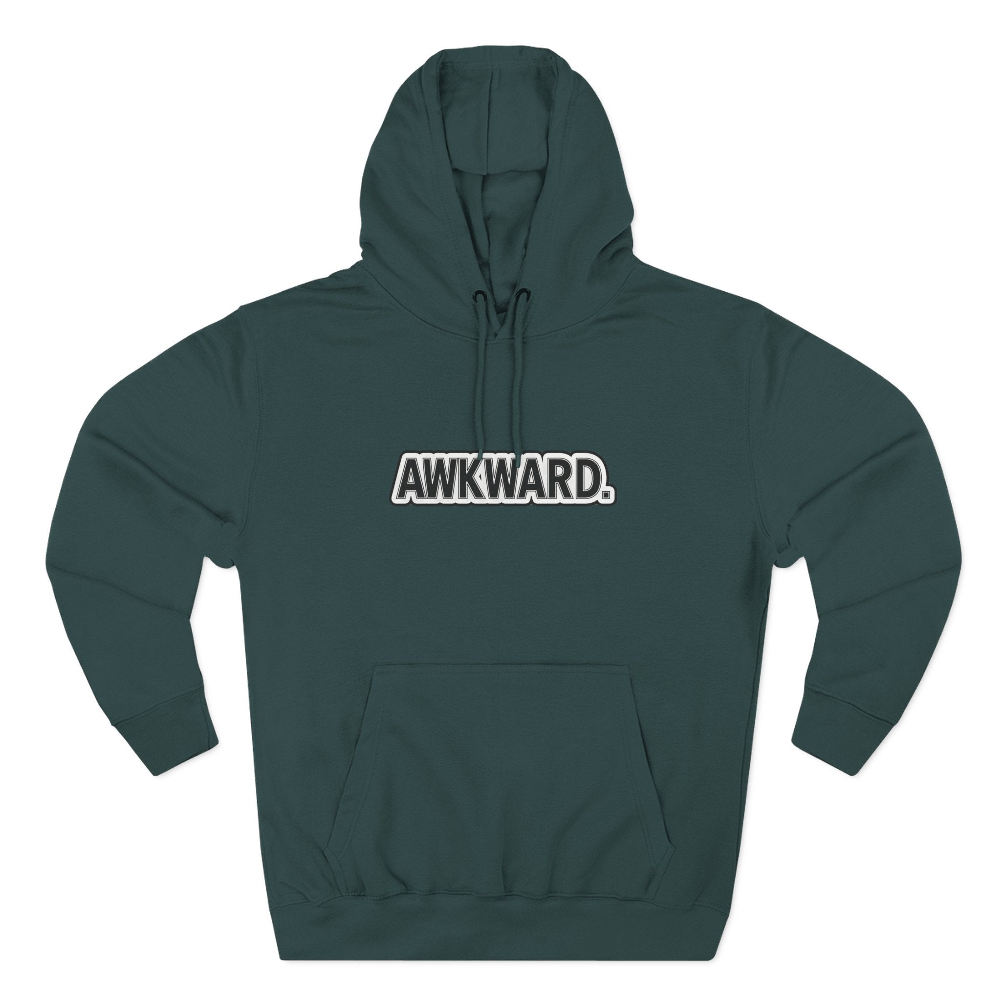 AWKWARD. Fleece Hoodie — Injured Dog Wheelchair 3D Streetwear