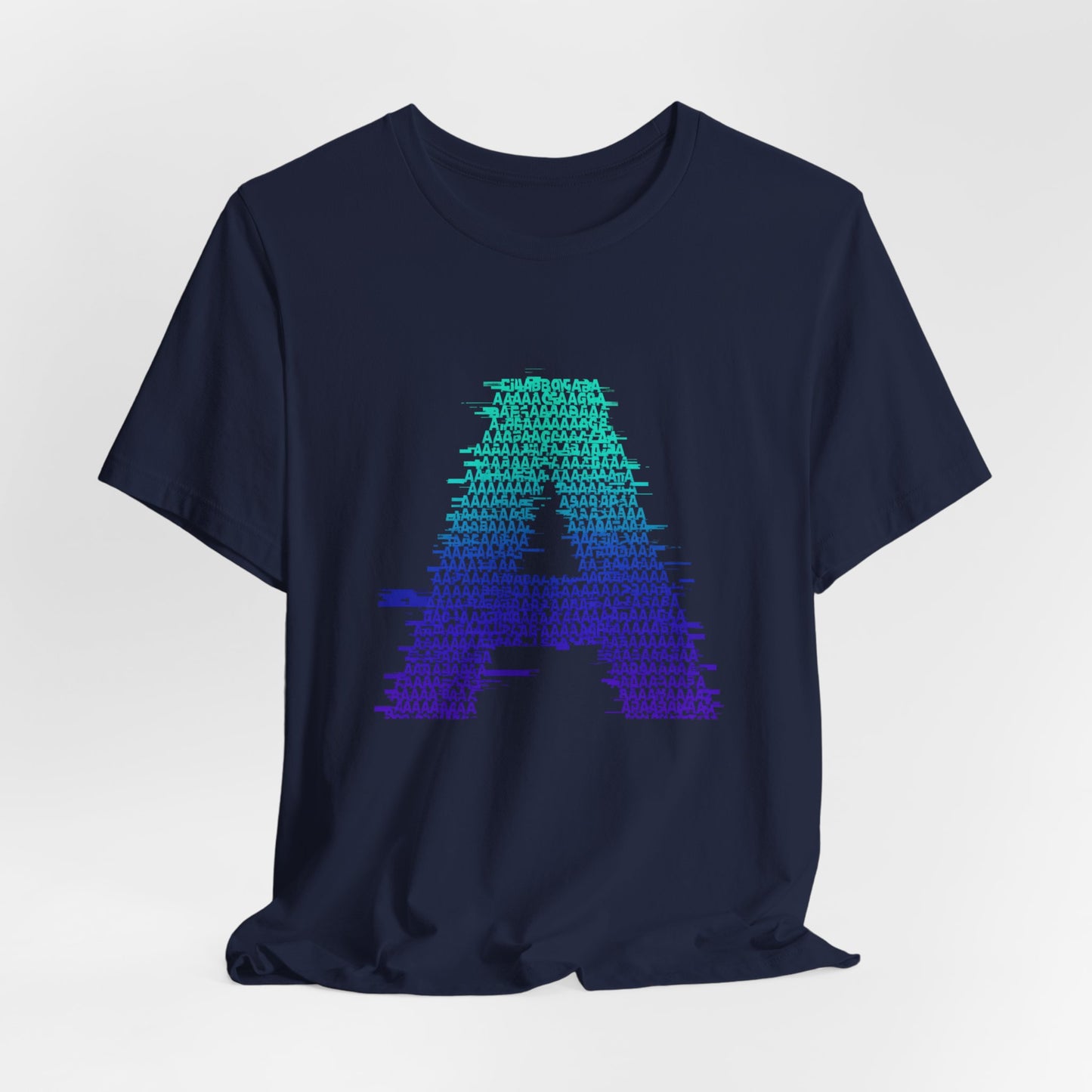 3D Glitch 'A' Tee — Premium Glitch-Art T-Shirt