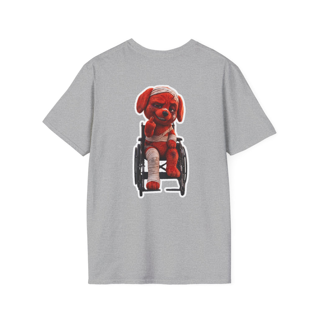 AWKWARD. Tee — Edgy Bandaged Dog Wheelchair Graphic Streetwear Shirt