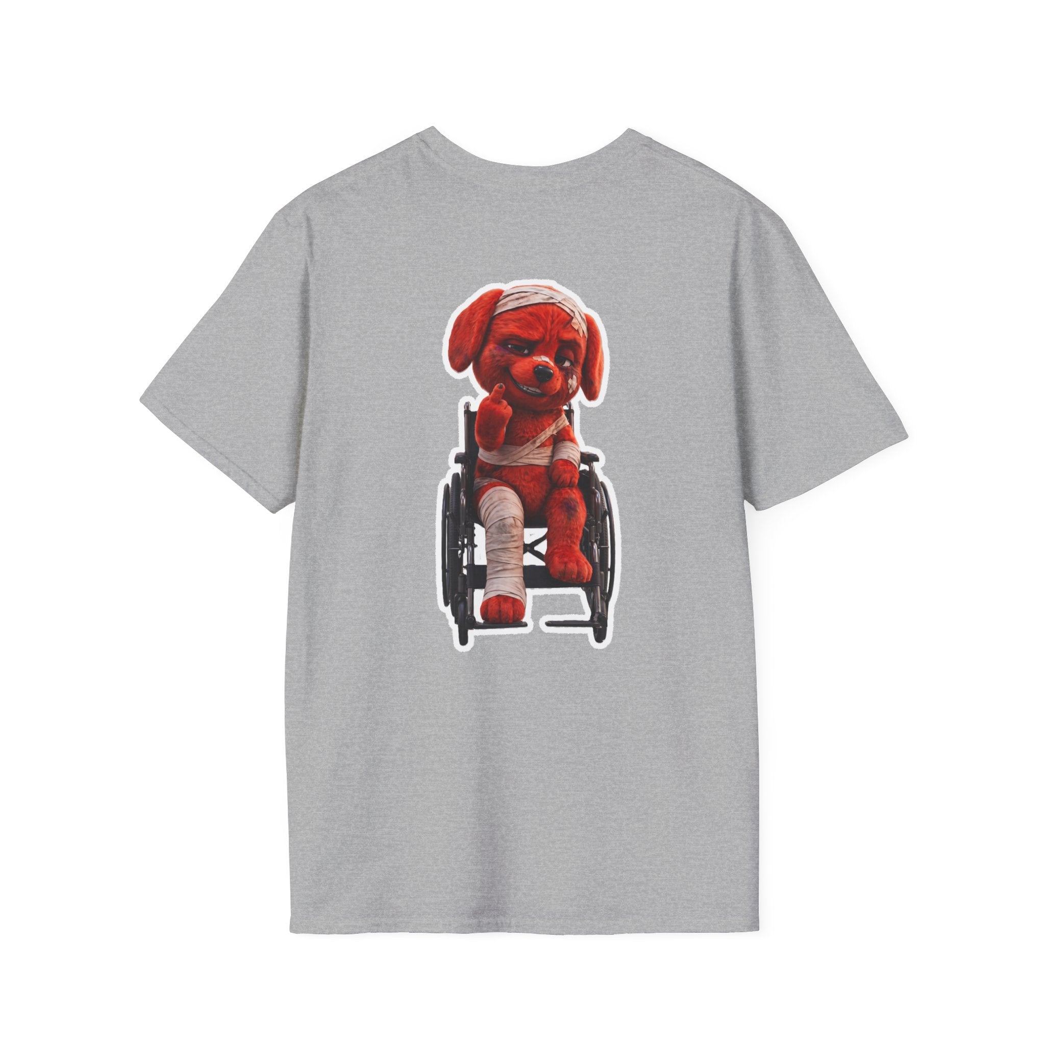 AWKWARD. Tee — Edgy Bandaged Dog Wheelchair Graphic Streetwear Shirt