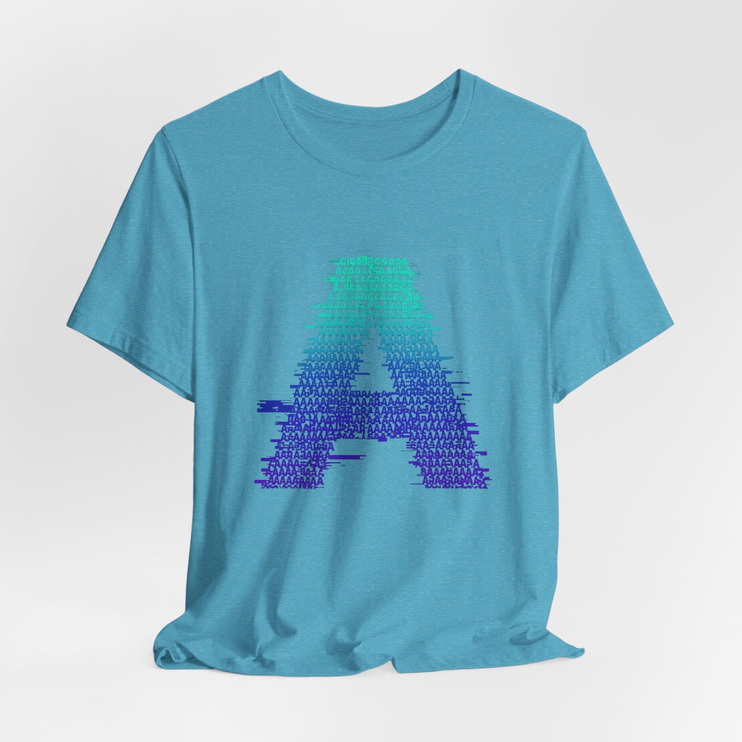 3D Glitch 'A' Tee — Premium Glitch-Art T-Shirt