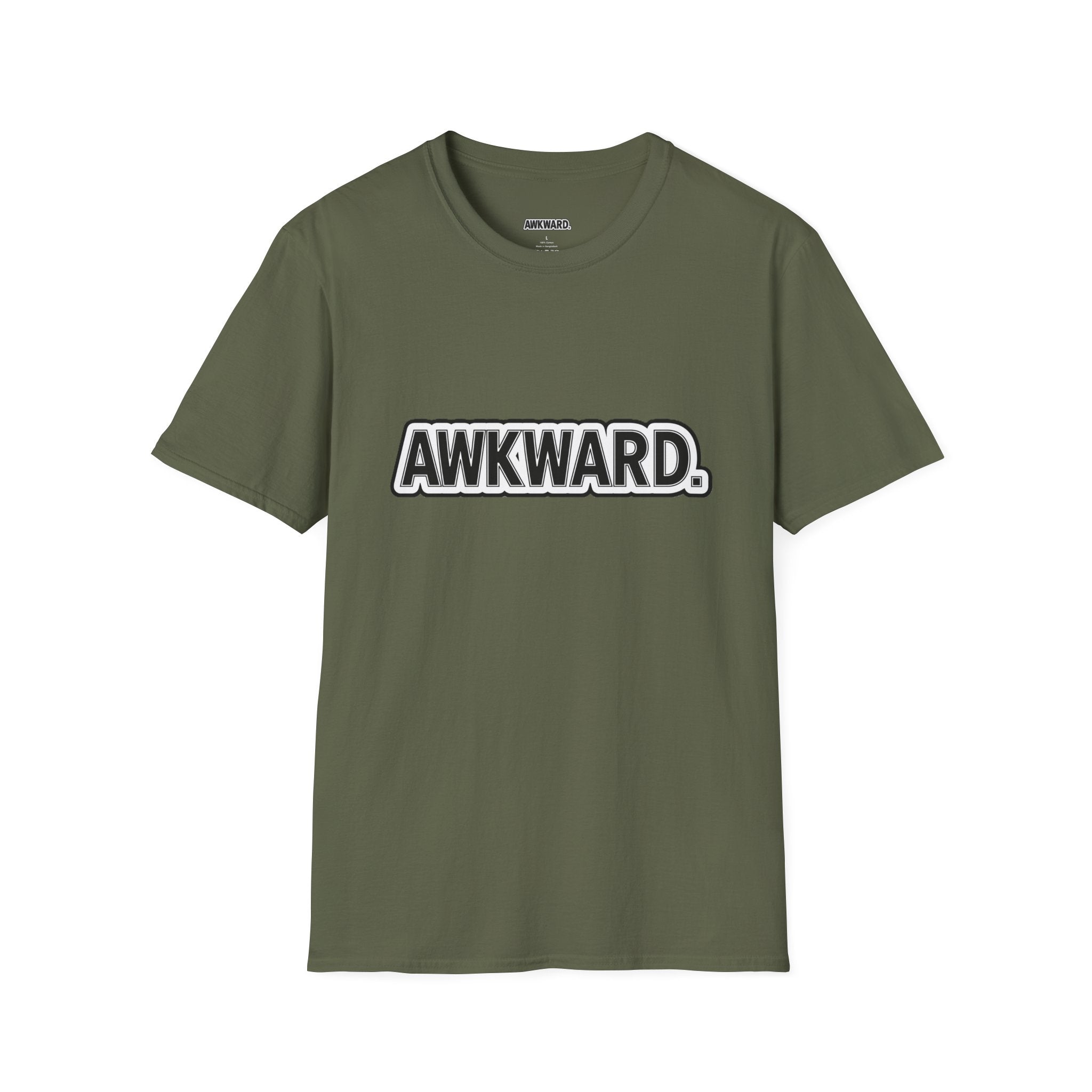 AWKWARD. Tee — Edgy Bandaged Dog Wheelchair Graphic Streetwear Shirt
