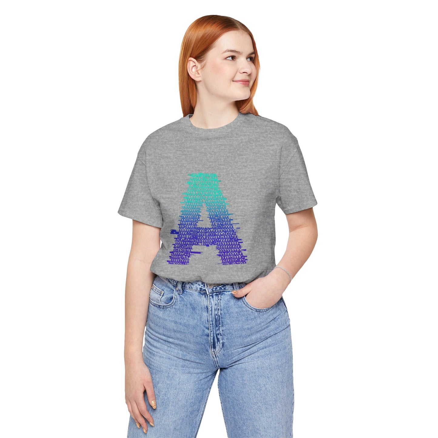 3D Glitch 'A' Tee — Premium Glitch-Art T-Shirt