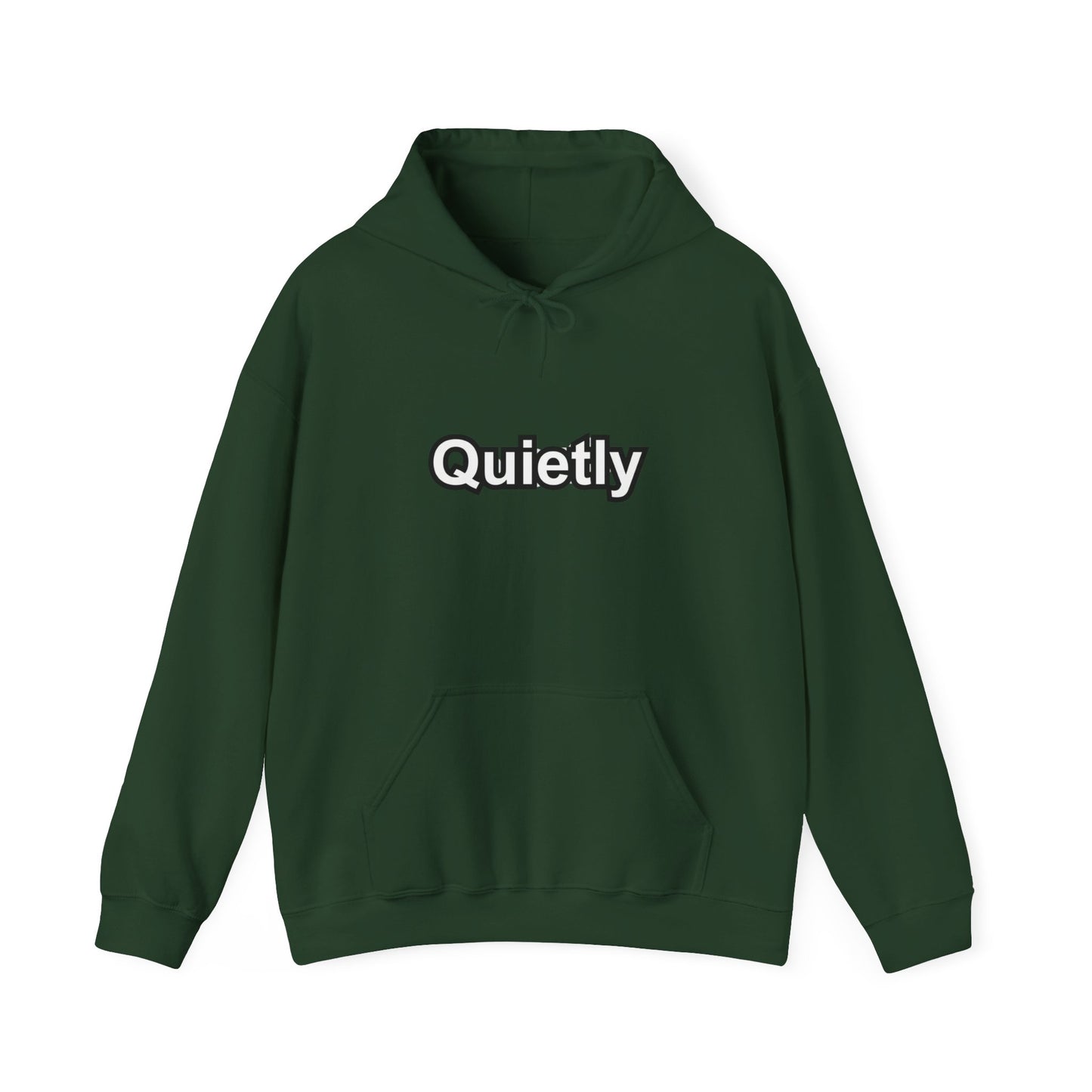 Quietly Overthinking Hoodie | Minimalist Abstract Streetwear | Gildan Heavy Blend