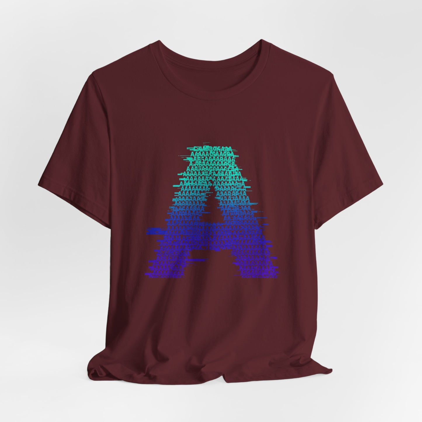 3D Glitch 'A' Tee — Premium Glitch-Art T-Shirt