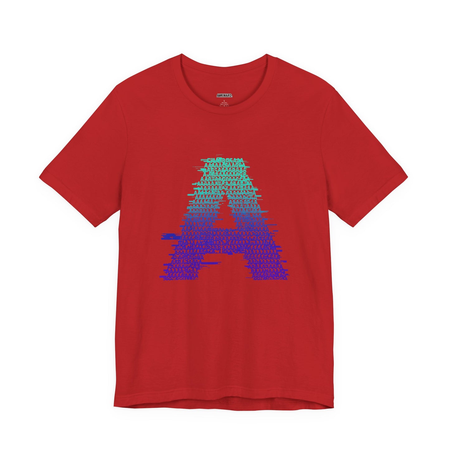 3D Glitch 'A' Tee — Premium Glitch-Art T-Shirt