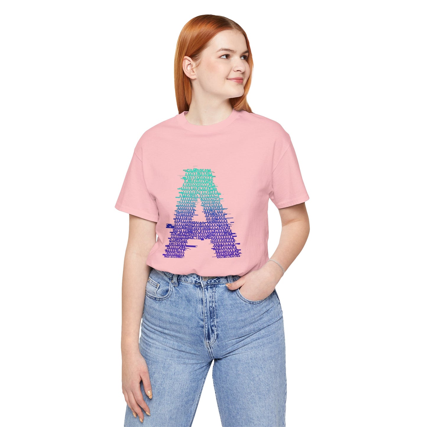 3D Glitch 'A' Tee — Premium Glitch-Art T-Shirt