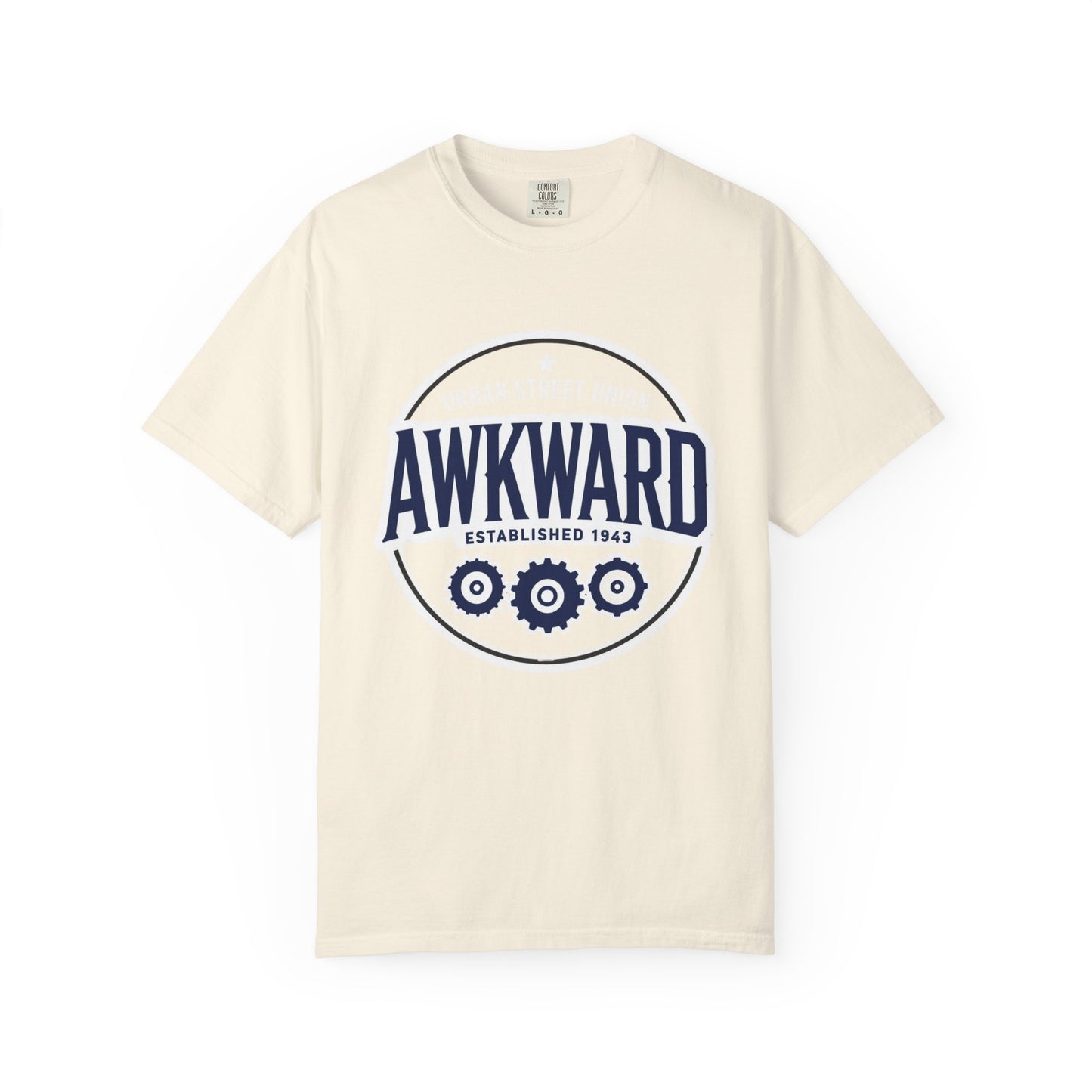 Awkward Vintage Logo T-Shirt — 'Established 1943' Graphic Tee