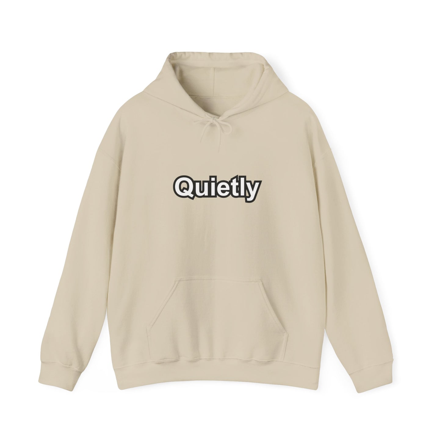 Quietly Overthinking Hoodie | Minimalist Abstract Streetwear | Gildan Heavy Blend