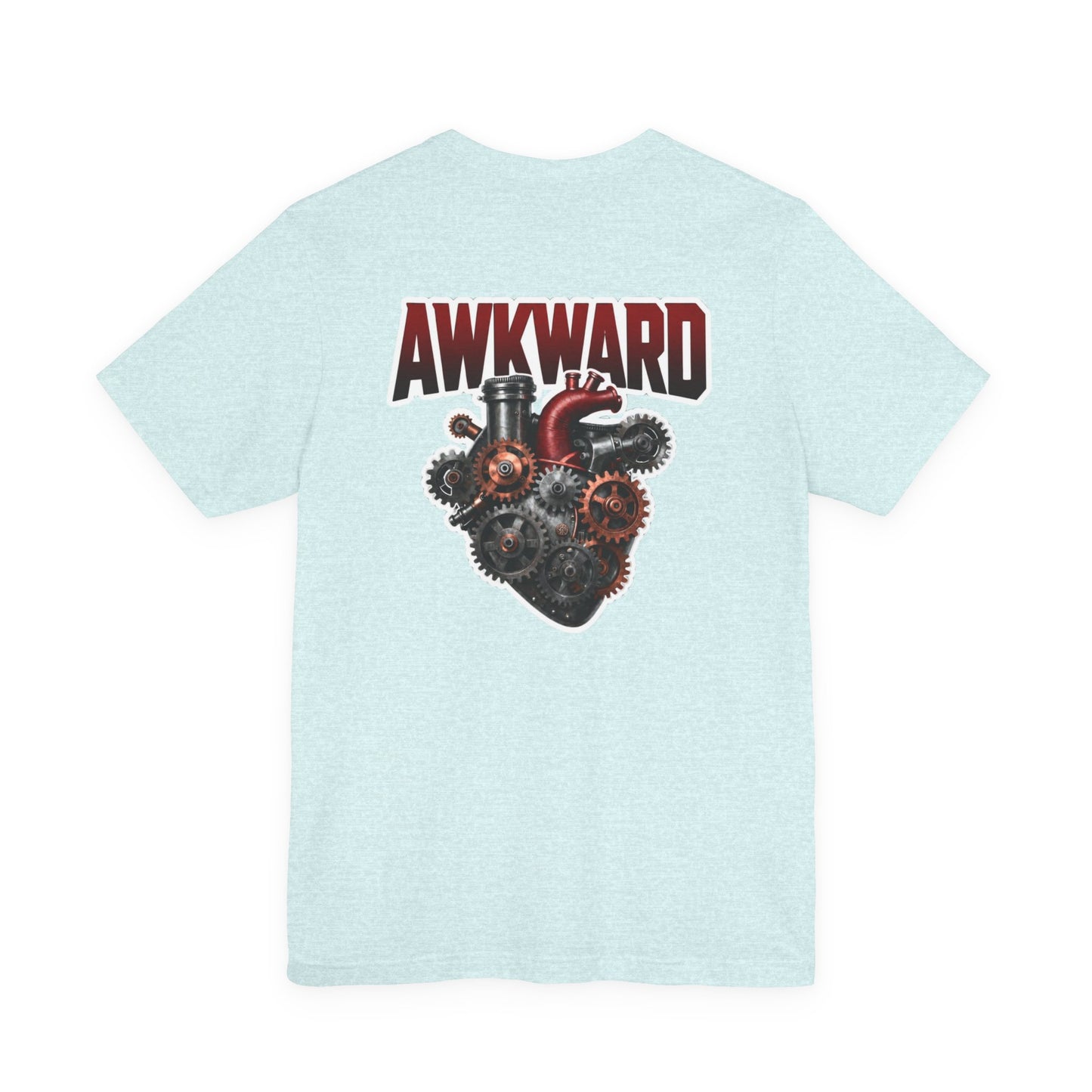 Steampunk 3D Mechanical Heart Tee — AWKWARD Back Graphic