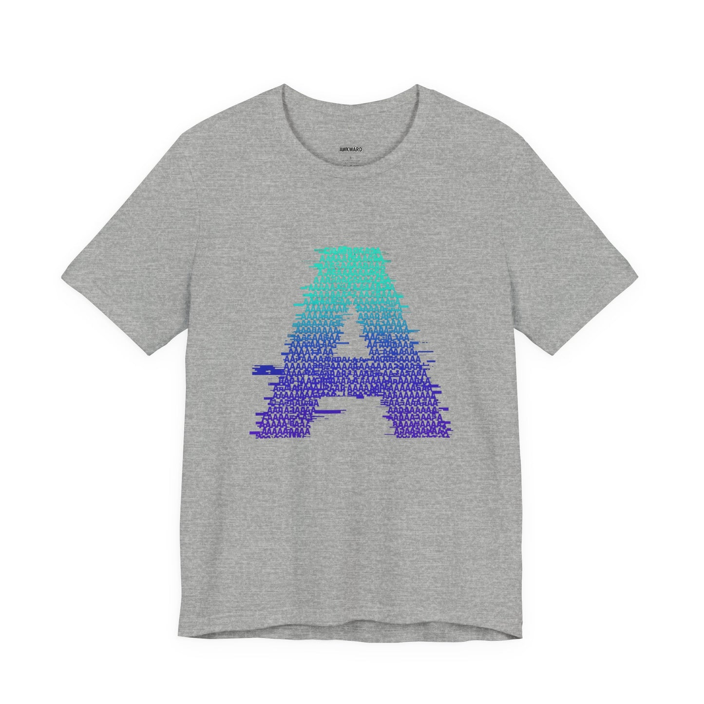 3D Glitch 'A' Tee — Premium Glitch-Art T-Shirt