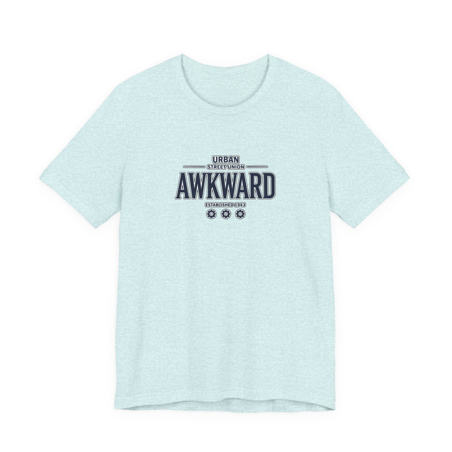 Awkward Graphic Tee — 'Urban Street Union' Retro Collegiate Shirt